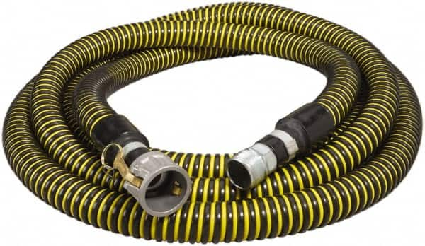 Alliance Hose & Rubber - -40 to 140°F, 2" Inside x 2.76" Outside Diam, Polyethylene Liquid Suction & Discharge Hose - A1 Tooling