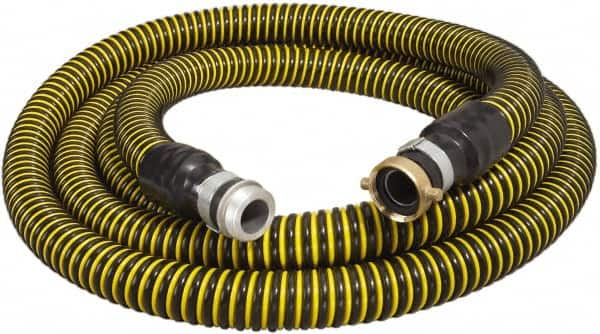 Alliance Hose & Rubber - -40 to 140°F, 3" Inside x 4.06" Outside Diam, Polyethylene Liquid Suction & Discharge Hose - A1 Tooling