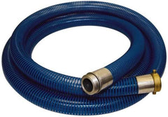 Alliance Hose & Rubber - -40 to 150°F, 2" Inside x 2.33" Outside Diam, PVC Liquid Suction & Discharge Hose - Transparent Blue, 20' Long, 29 Vacuum Rating, 80 psi Working Pressure - A1 Tooling