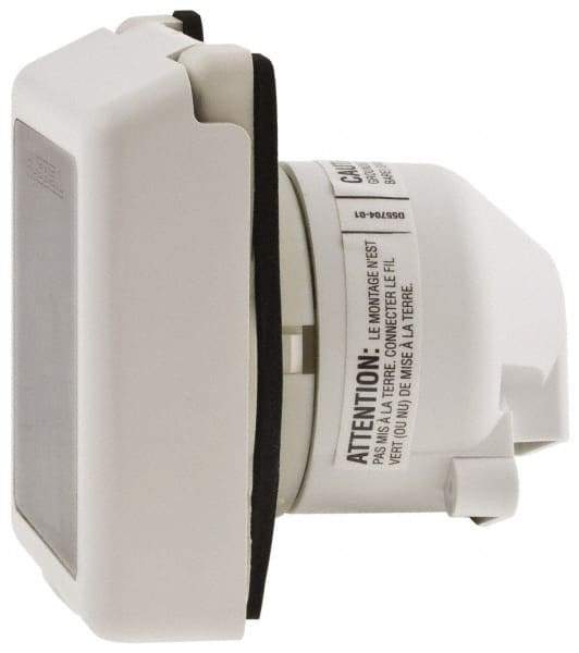 Hubbell Wiring Device-Kellems - 125 VAC, 50 Amp, Self Grounding Inlet - 3 Poles, 3 Wire, Male End, White - A1 Tooling