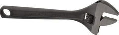 Paramount - 1-1/8" Jaw Capacity, 8" Standard Adjustable Wrench - Chrome Vanadium Steel, Black Finish - A1 Tooling