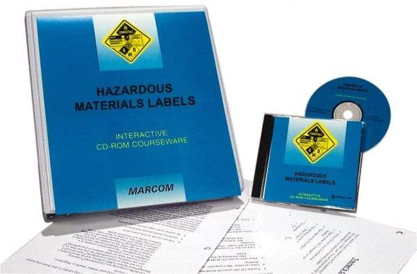 Marcom - Hazardous Materials Labels, Multimedia Training Kit - 45 min Run Time CD-ROM, English & Spanish - A1 Tooling