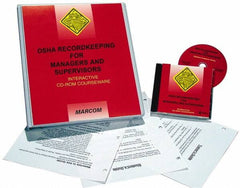 Marcom - OSHA Recordkeeping for Managers & Supervisors, Multimedia Training Kit - 45 min Run Time CD-ROM, English & Spanish - A1 Tooling