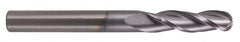 Atrax - 5/16" Diam, 13/16" LOC, 3 Flute Solid Carbide Ball End Mill - AlTiN Finish, Single End, 2-1/2" OAL, 5/16" Shank Diam - A1 Tooling