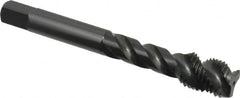 OSG - 7/16-20 UNF 3 Flute Modified Bottoming Spiral Flute Tap - Vanadium High Speed Steel, Oxide Finish, 3-5/32" OAL, Right Hand Flute, Right Hand Thread, Oversize, H7, Series 290 - A1 Tooling