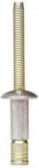 RivetKing - Size 64 Dome Head Steel Structural with Locking Stem Blind Rivet - Steel Mandrel, 0.062" to 0.27" Grip, 0.4" Head Diam, 0.192" to 0.196" Hole Diam, 0.416" Length Under Head, 3/16" Body Diam - A1 Tooling