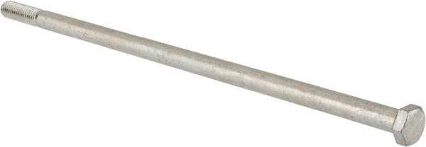 Value Collection - 3/8-16 UNC, 10" Length Under Head Hex Head Cap Screw - Partially Threaded, Grade 5 Steel, Zinc-Plated Finish, 9/16" Hex - A1 Tooling