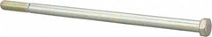 Made in North America - 7/16-14 UNC, 9" Length Under Head Hex Head Cap Screw - Partially Threaded, Grade 5 Steel, Zinc-Plated Finish, 5/8" Hex - A1 Tooling