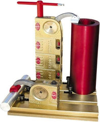 Mitee-Bite - 59 Lb-Ft Holding Capacity, 5-1/2" Max Opening Capacity, 3,500 Lb Clamping Pressure, Manual Hold Down Clamp - 2-3/8" Arm Length, 4-1/4" Clamp Length, 1-9/16" Clamp Width, 3-1/2" Clamp Height, T-Slot Mount, Steel - A1 Tooling