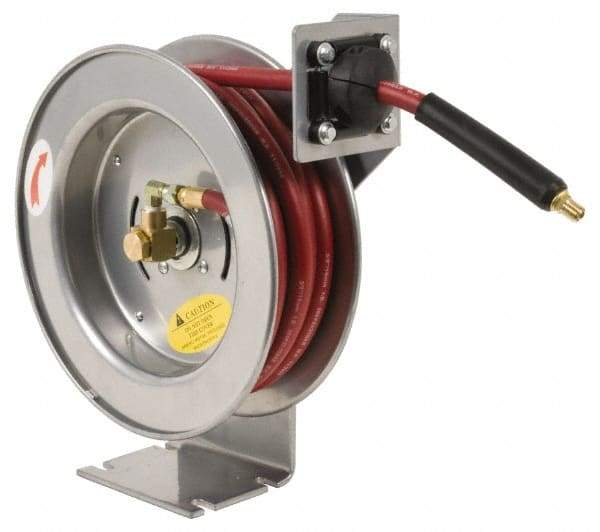 PRO-SOURCE - 50' Spring Retractable Hose Reel - 300 psi, Hose Included - A1 Tooling