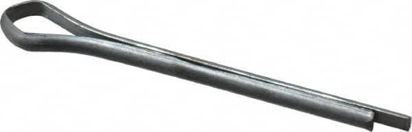 Value Collection - 1/16" Diam x 3/4" Long Extended Prong Cotter Pin - Grade 2, Zinc-Plated, Steel - A1 Tooling