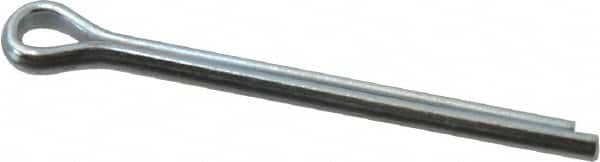 Value Collection - 1/8" Diam x 1-1/2" Long Extended Prong Cotter Pin - Grade 2, Zinc-Plated, Steel - A1 Tooling