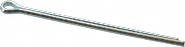 Value Collection - 1/8" Diam x 2-1/2" Long Extended Prong Cotter Pin - Grade 2, Zinc-Plated, Steel - A1 Tooling