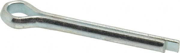 Value Collection - 3/16" Diam x 1-1/2" Long Extended Prong Cotter Pin - Grade 2, Zinc-Plated, Steel - A1 Tooling