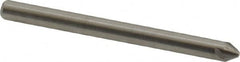 Hertel - 1/8" Head Diam, 1/8" Shank Diam, 4 Flute 60° Solid Carbide Countersink - A1 Tooling