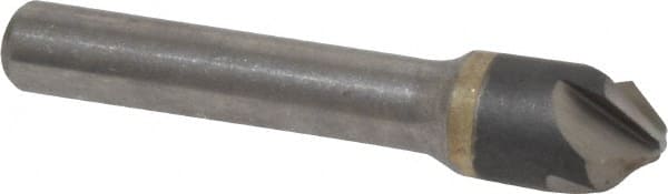 Hertel - 1/2" Head Diam, 3/8" Shank Diam, 4 Flute 90° Solid Carbide Countersink - A1 Tooling