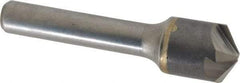 Hertel - 5/8" Head Diam, 3/8" Shank Diam, 4 Flute 120° Solid Carbide Countersink - 2-3/8" OAL, Straight Shank - A1 Tooling