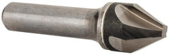 Hertel - 3/4" Head Diam, 1/2" Shank Diam, 4 Flute 60° Solid Carbide Countersink - A1 Tooling