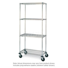 Metro - Carts; Type: Wire ; Load Capacity (Lb.): 900.000 ; Number of Shelves: 4 ; Width (Inch): 26-3/16 ; Length (Inch): 50 ; Height (Inch): 67-7/8 - Exact Industrial Supply