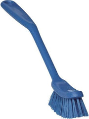 Vikan - 1" Bristle Length, Polyester Food Service Brush - 2-7/8" Long x 1" Wide Head, 11" OAL, Blue, Polypropylene Block - A1 Tooling