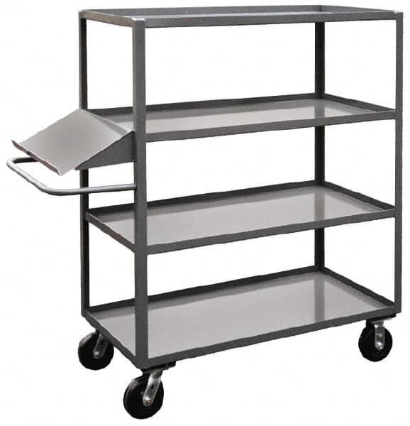 Jamco - 3,000 Lb Capacity, 24" Wide x 48" Long x 60" High Order Picking Cart - 4 Shelf, Steel - A1 Tooling