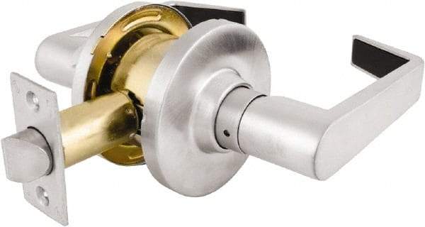 Master Lock - Grade 2 Passage Lever Lockset - 2-3/4" Back Set, Keyless Cylinder, Brushed Chrome Finish - A1 Tooling