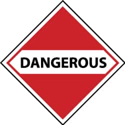 NMC - Dangerous DOT Shipping Label - 4" High x 4" Wide - A1 Tooling