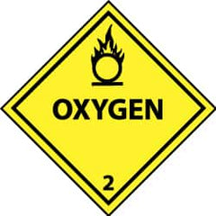 NMC - Oxygen DOT Shipping Label - 4" High x 4" Wide - A1 Tooling