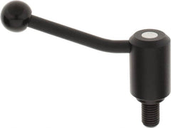 KIPP - 3/4-10, 1.61" Hub Diam, Steel Threaded Stud Adjustable Tension Lever with 20° Handle - 1.18" Stud Length, 5.06" OAL, 3.52" High - A1 Tooling