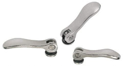 KIPP - M5 x 0.8, 0.59" Hub Diam, Stainless Steel Adjustable Clamping Handle - A1 Tooling