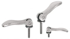 KIPP - #10-32, 0.59" Hub Diam, Stainless Steel Adjustable Clamping Handle - 1.96" Stud Length - A1 Tooling