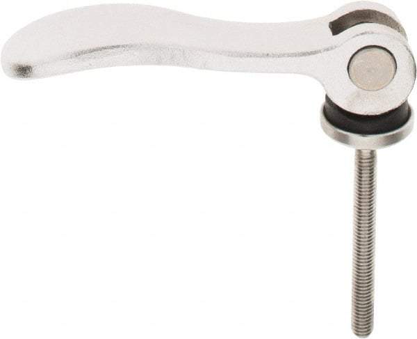 KIPP - #10-32, 0.59" Hub Diam, Stainless Steel Adjustable Clamping Handle - 1.57" Stud Length - A1 Tooling