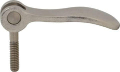 KIPP - 1/4-20, 0.59" Hub Diam, Stainless Steel Adjustable Clamping Handle - 0.78" Stud Length - A1 Tooling