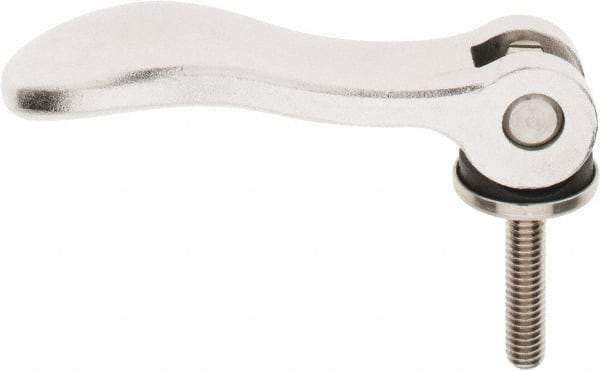 KIPP - 5/16-18, 1.06" Hub Diam, Stainless Steel Adjustable Clamping Handle - 1.57" Stud Length - A1 Tooling