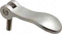 KIPP - 3/8-16, 1.06" Hub Diam, Stainless Steel Adjustable Clamping Handle - 0.99" Stud Length - A1 Tooling