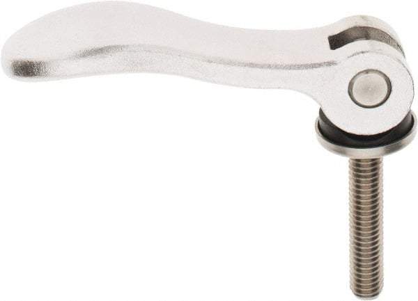 KIPP - 3/8-16, 1.06" Hub Diam, Stainless Steel Adjustable Clamping Handle - 1.96" Stud Length - A1 Tooling