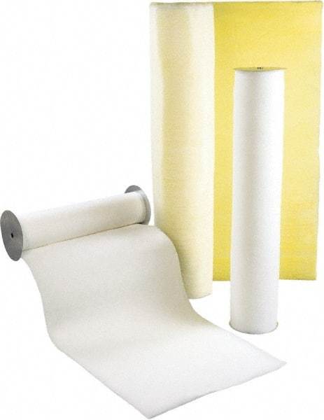 Made in USA - 65' Long x 31-7/8" Wide x 3/4" Thick Synthetic Automatic Air Filter Media Roll - MERV 4, 72% Arrestance Efficiency, 500 FPM Max Air Flow, 0.07" wpg Init Resist, 1" wpg Final Resist, Use with Any Unit - A1 Tooling