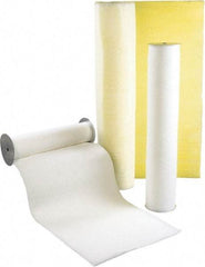 Made in USA - 65' Long x 26-1/4" Wide x 3/4" Thick Synthetic Automatic Air Filter Media Roll - MERV 4, 72% Arrestance Efficiency, 500 FPM Max Air Flow, 0.07" wpg Init Resist, 1" wpg Final Resist, Use with Any Unit - A1 Tooling