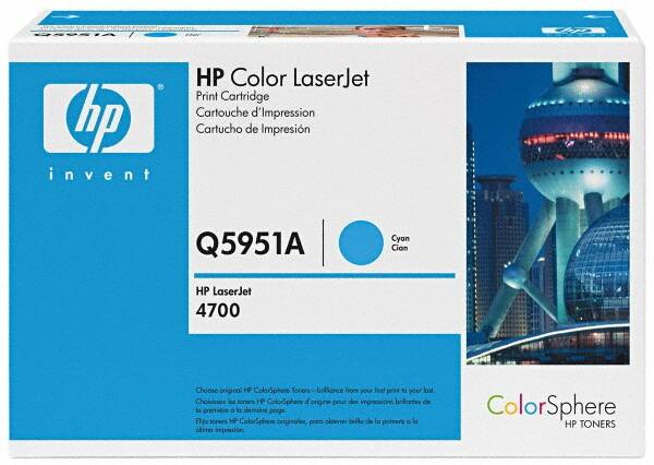 Hewlett-Packard - Cyan Toner Cartridge - Use with HP Color LaserJet 4700, 4700n, 4700dn, 4700dtn, 4700ph+. - A1 Tooling