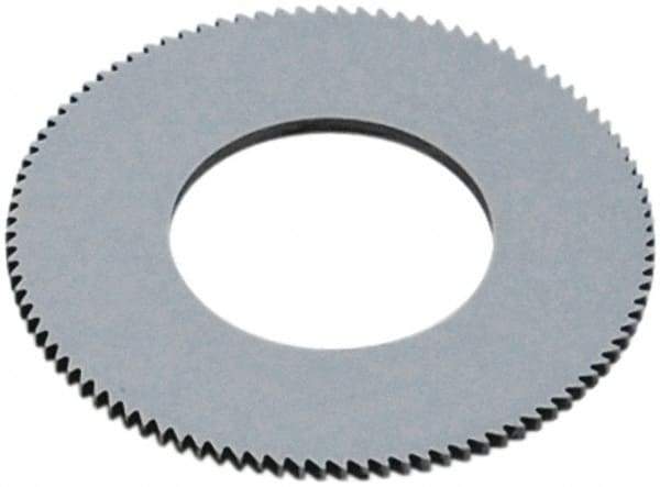 Made in USA - 1-1/2" Diam x 0.02" Blade Thickness, 1/2" Arbor Hole Diam, 130 Teeth, Solid Carbide, Jeweler's Saw - Uncoated - A1 Tooling