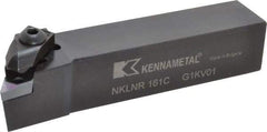 Kennametal - NP.., -5° Lead Angle NKLN External Right Hand Indexable Profiling Toolholder - 1" Shank Height x 1" Shank Width, 5" Long, Steel - A1 Tooling