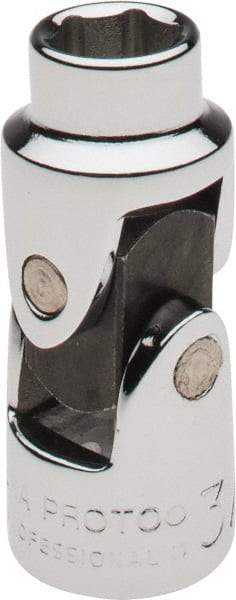 Proto - 3/8", 3/8" Drive, Standard Hand Socket - 6 Points, 1-3/4" OAL, Alloy Steel, Chrome Finish - A1 Tooling