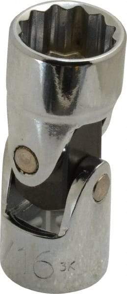 Proto - 9/16", 3/8" Drive, Standard Hand Socket - 12 Points, 1-27/32" OAL, Alloy Steel, Chrome Finish - A1 Tooling