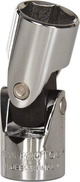 Proto - 3/8" Drive, Standard Hand Socket - 6 Points, 1-27/32" OAL, Alloy Steel, Chrome Finish - A1 Tooling