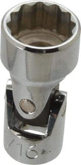 Proto - 11/16", 3/8" Drive, Standard Hand Socket - 12 Points, 2" OAL, Alloy Steel, Chrome Finish - A1 Tooling