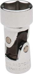 Proto - 11/16", 3/8" Drive, Standard Hand Socket - 6 Points, 2" OAL, Alloy Steel, Chrome Finish - A1 Tooling