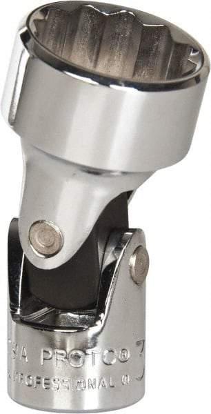 Proto - 3/4", 3/8" Drive, Standard Hand Socket - 12 Points, 2" OAL, Alloy Steel, Chrome Finish - A1 Tooling