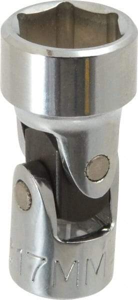 Proto - 3/8" Drive, Standard Hand Socket - 6 Points, 2" OAL, Alloy Steel, Chrome Finish - A1 Tooling