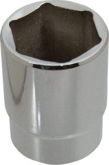 Proto - 1/2" Drive, Standard Hand Socket - 6 Points, 1-3/4" OAL, Alloy Steel, Chrome Finish - A1 Tooling