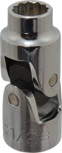 Proto - 1/2", 1/2" Drive, Standard Hand Socket - 12 Points, 2-13/32" OAL, Alloy Steel, Chrome Finish - A1 Tooling